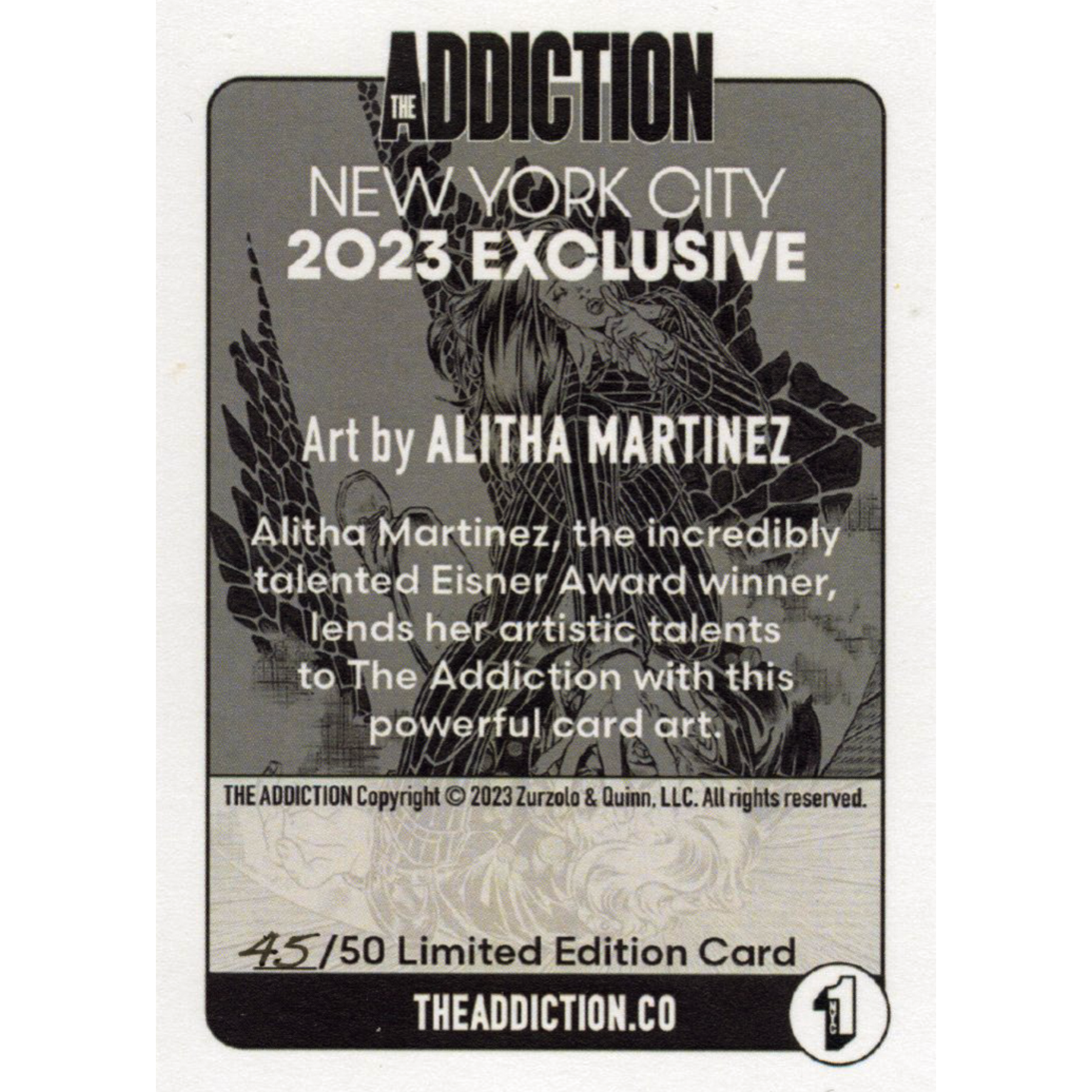 Alitha Martinez&#39; The Addiction Metallic Card